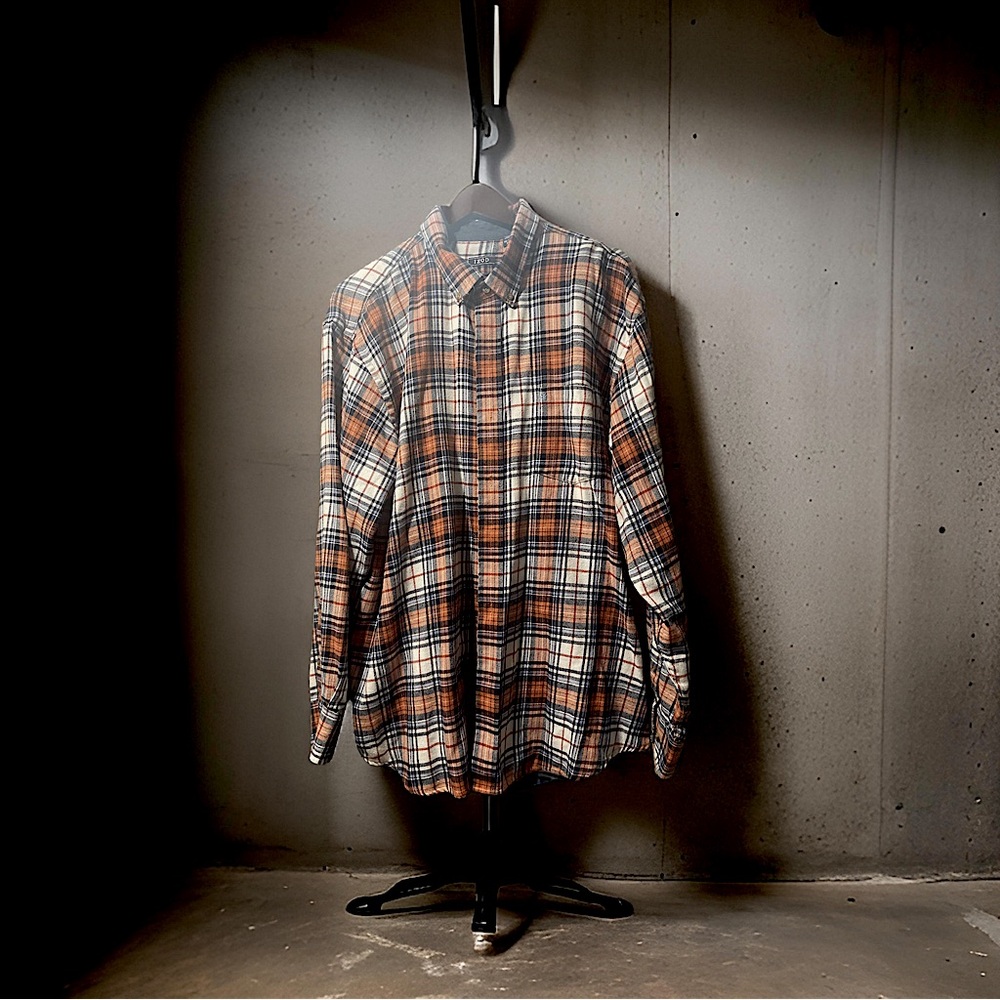 Izod plaid mens dress shirt in xxl size